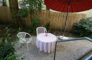 Wohnung mieten in Vereinsstaße, 60389 Bornheim, Charmantes, vollmöbliertes Single-Apartment mit Loggia und Garten