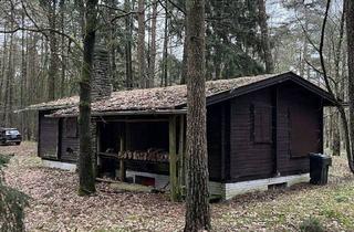 Haus kaufen in An Der Este, 21255 Tostedt, Wochenend-Blockhaus mit 8.922m² Waldgrundstück