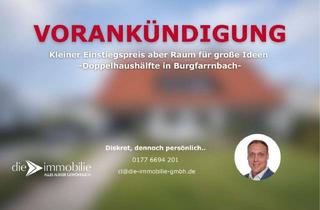 Doppelhaushälfte kaufen in 90768 Atzenhof, Kleiner Einstiegspreis aber Raum für große Ideen - Doppelhaushälfte in Burgfarrnbach