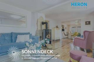 Einfamilienhaus kaufen in 71573 Allmersbach, SONNENDECK - Gepflegtes Einfamilienhaus mit Einzelgarage in zentraler Lage von Allmersbach im Tal