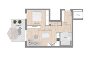 Wohnung mieten in Marienstraße, 74354 Besigheim, Traumhafte Aussicht vom 4. Obergeschoss auf das grüne Naturdenkmal mit großzügigem Westbalkon