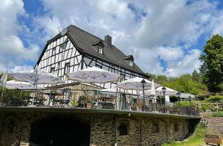 Gewerbeimmobilie kaufen in 56754 Roes, Gästehaus u. Gastronomie - Historische ehem. Mühle von 1651 in Alleinlage unter der Burg Pyrmont