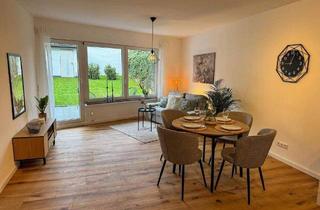 Wohnung kaufen in 50321 Brühl, Brühl - Sofort einziehen: modernisierte Terrassenwohnung mit Garten & Garage (3 bis 4 Zimmer)