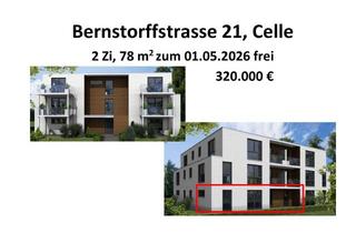Wohnung kaufen in 29227 Celle, von Privat: Barrierefreie 2-Zimmer Erdgeschosswohnung mit Terrasse in Celle (Neuenhäusen).