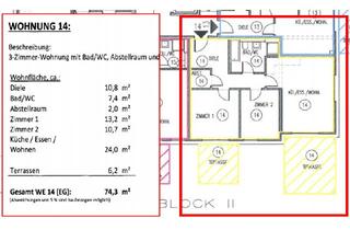 Wohnung mieten in Weilburger Straße 77a, 61250 Usingen, Helle 2-Zimmer Wohnung mit Terrasse in Usingen; Energieklasse A / KfW 40 Plus