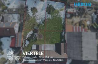 Grundstück zu kaufen in 71543 Wüstenrot, VIERTELE - Teil eines großen Grundstück mit Bestandsgebäuden in Wüstenrot-Neuhütten