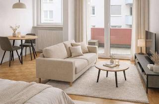 Immobilie mieten in Urbanstraße 85, 70190 Mitte, Modern möbliertes 1-Zimmer-Apartment mit Loggia