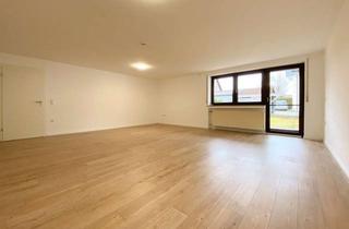 Wohnung mieten in 86845 Großaitingen, Traumhafte 5-ZKB-Erdgeschosswohnung mit Terrasse, Garage und überdachten Stellplatz zu vermieten!