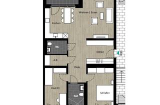 Wohnung mieten in Alte Stadtgärtnerei, 44803 Altenbochum, 3-Zimmer Neubauwohnung in Altenbochum