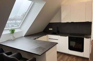 Wohnung mieten in 85221 Dachau, Moderne, vollmöblierte 2-Zimmer Dachgeschosswohnung mit Blick auf das Dachauer Schloss