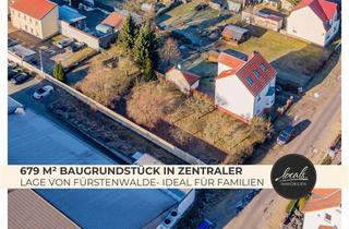 Grundstück zu kaufen in 15517 Fürstenwalde, 679 m² Baugrundstück in zentraler Lage von Fürstenwalde- ideal für Familien