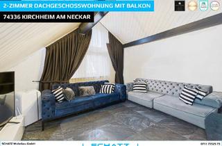Wohnung kaufen in 74366 Kirchheim, 2-Zimmer Dachgeschosswohnung mit Balkon