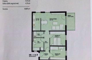 Wohnung mieten in 99085 Krämpfervorstadt, Moderne, helle 3-Zimmer-Wohnung mit Aufzug & verglastem Balkon