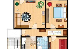 Wohnung mieten in Magdeburger Str. 2f, 06862 Roßlau, Gepflegte 3-Zimmer-Wohnung mit Balkon in Roßlau Provisionsfrei, Nähe Bahnhof