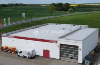 Gewerbeimmobilie mieten in 09599 Freiberg, Großzügige Lagerhalle mit integrierter Ausstellungsfläche und Freifläche!