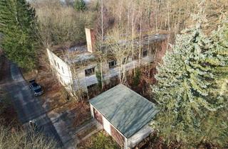 Gewerbeimmobilie kaufen in Klobenberg, 06502 Friedrichsbrunn, Großes Grundstück in ruhiger Waldrandlage mit Bestandsgebäuden zu verkaufen