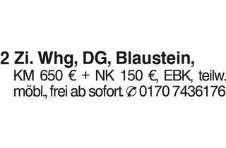 Wohnung mieten in 89134 Blaustein, 2 Zi. Whg in Blaustein