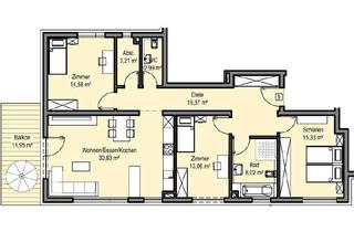 Wohnung kaufen in Wacholderweg, 74653 Künzelsau, NEUBAU Schöne 4-Zimmer-Wohnung in Gaisbach (W9)