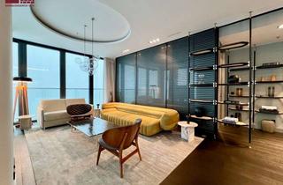 Wohnung mieten in 60327 Gallus, Erstbezug seit Bau: Exklusive vollmöblierte Designwohnung im 44. Stock des Grand Towers