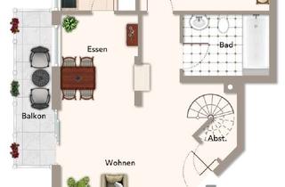 Wohnung mieten in Winzenheimerstraße 18, 55595 Hargesheim, Gepflegte 3,5-Zimmer Maisonette-Wohnung mit Garage in Hargesheim