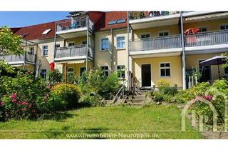 Wohnung kaufen in 16827 Alt Ruppin, 3 Räume - vermietet - Erdgeschoss - Garten - Terrasse - Stellplatz - Kellerraum