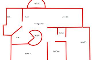 Wohnung mieten in Erlenweg 13a, 63906 Erlenbach, Sonnige, helle 3-Zi.Dachgeschoss-Wohnung mit Balkon, Süd-West