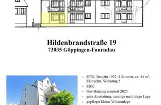 Wohnung kaufen in 73035 Göppingen, Göppingen - ETW incl. TG-Platz, 2 Zimmer, Faurndau
