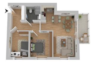 Wohnung mieten in Süsterstraße 17, 49074 Innenstadt, Erstbezug - Helle 3-Zimmer-Wohnung im 2. OG mit Balkon in Osnabrück Innenstadt