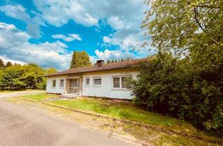Haus kaufen in 66957 Eppenbrunn, Bungalow mit Einliegerwohnung und Gewerbehalle (Stallungen) in Waldrandlage von 66957 Eppenbrunn