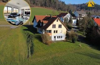 Einfamilienhaus kaufen in 74426 Bühlerzell, Wohnen, wo die Natur beginnt – Einfamilienhaus mit separatem Gewerbekomplex