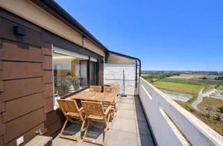Wohnung kaufen in 67141 Neuhofen, Exklusives Wohnen mit Weitblick – Stilvolle Dachgeschosswohnung mit Panorama-Balkon in Neuhofen