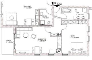 Wohnung mieten in Leonsberger Str. 31, 94431 Pilsting, Moderne 2- Zimmerwohnung mit Balkon