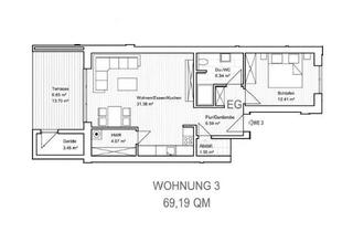 Wohnung mieten in Robert-Von-Mayer-Straße 93, 26133 Oldenburg, Moderne Erdgeschosswohnung mit Garten in Oldenburg-Bümmerstede – KfW40