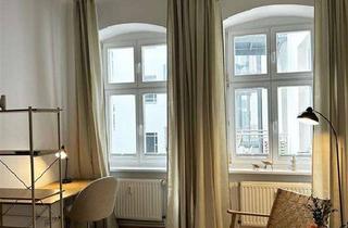 Wohnung mieten in Ueckermünder Straße, 10439 Prenzlauer Berg, Hochwertig möblierte 1-Zimmer Altbauwohnung mit Balkon in zentraler Prenzlauer Berg Lage