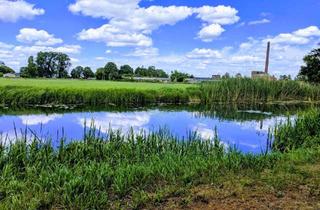 Haus mieten in Friedrich Engels Strasse 16, 16833 Fehrbellin, Schönes Wassergrundstück - Doppelhaushälfte am Rhin mit grossem Garten