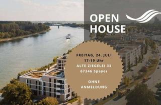 Wohnung kaufen in Alte Ziegelei 35, 67346 Speyer, Stilvolle 2-Zimmer-Gartenwohnung mit Blick aufs Wasser