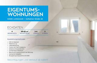 Wohnung kaufen in Kelheimer Straße 46, 84085 Langquaid, Wohnen mit Komfort: Neubauwohnungen in Toplage