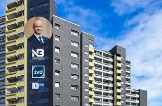 Wohnung kaufen in Peschelanger 12, 81735 München, Panoramablick bis zu den Alpen – Helle 3-Zimmer-Wohnung im 12. Obergeschoss