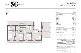 Penthouse kaufen in Römerstraße 50 B, 82205 Gilching, EXKLUSIV. AUFZUG DIREKT IN DIE WOHNUNG. 4 Zimmer-Penthouse mit fast 62 m² Außenfläche!