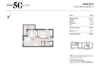 Wohnung kaufen in Römerstraße 50 A, 82205 Gilching, Kompakt & elegant - 2 Zimmer-Neubauwohnung im 1.OG mit Westbalkon