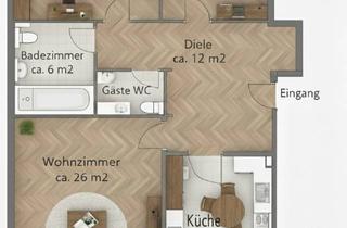 Wohnung mieten in 44627 Börnig, Helle 3-Zimmer-Wohnung mit Loggia in Herne-Sodingen