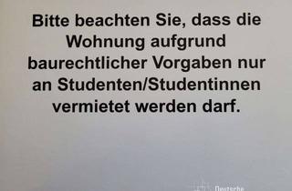 Wohnung mieten in 79108 Zähringen, Moderne & möblierte Studentenwohnung mit "Balkon" - Nur an Studenten!