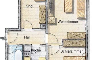 Wohnung mieten in Martzschstraße 14, 06686 Lützen, moderne 3 Raum Wohnung