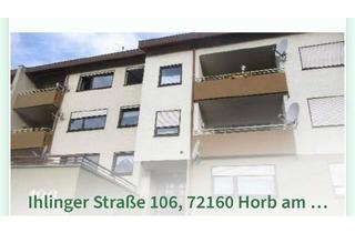 Wohnung mieten in Ihlinger Straße 106, 72160 Horb, 2-Zimmer Erdgeschosswohnung mit Balkon in Horb am Neckar