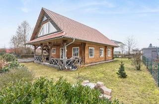 Haus kaufen in 86753 Möttingen, DIE besondere Immobilie: Holz-Blockhaus, EFH mit ökologisch höchsten Standards zentral in Möttingen