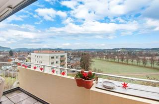 Wohnung kaufen in 88316 Isny, Gepflegte 3,5-Zimmerwohnung im 7.Stock in ruhiger Lage mit wunderschönem Weitblick ins Rotmoos