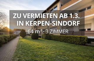 Wohnung mieten in 50170 Kerpen, Schöne Etagenwohnung mit Balkon in Sindorf zu vermieten