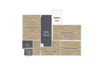 Wohnung mieten in Oderstraße 27, 73529 Schwäbisch Gmünd, Attraktive 3‑Zimmer Wohnung mit Balkon im 3. OG in Schwäbisch Gmünd