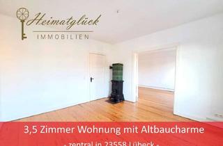 Wohnung kaufen in 23558 St. Lorenz Süd, 3,5 Zimmer Wohnung mit Altbaucharme- Zentral in 23558 Lübeck -