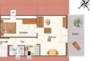 Wohnung mieten in 71336 Waiblingen, Charmante 2-Zimmer Dachgeschosswohnung in Bittenfeld